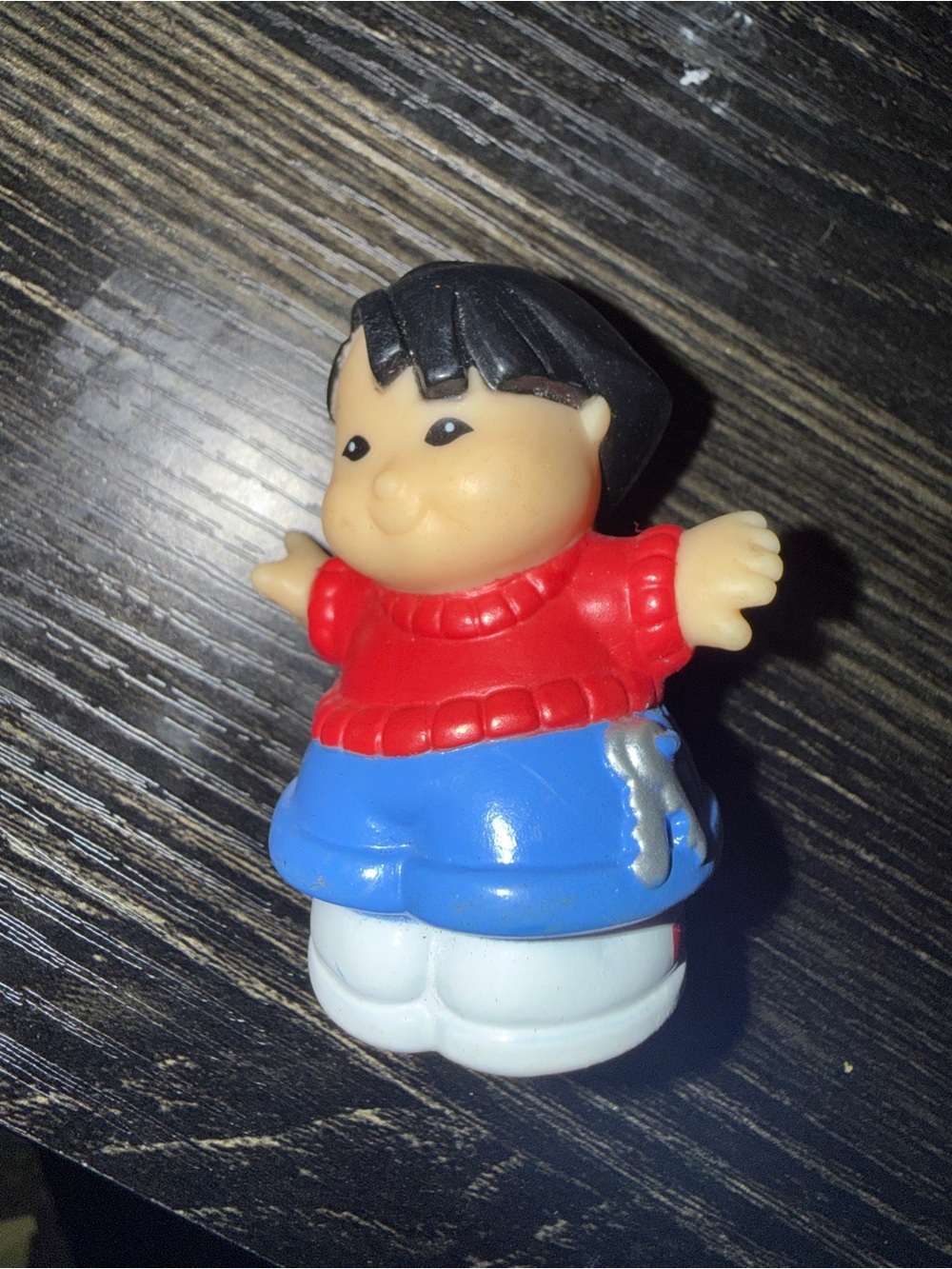 Little People Vintage Asian Boy Keys Figurine